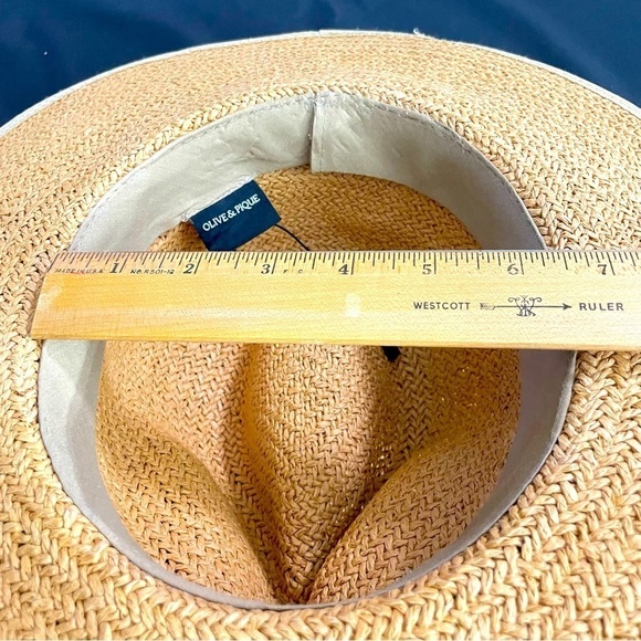 Olive and Pique toffee straw rancher hat Stylish Tan Straw Hat, Summer, Beach main image 9